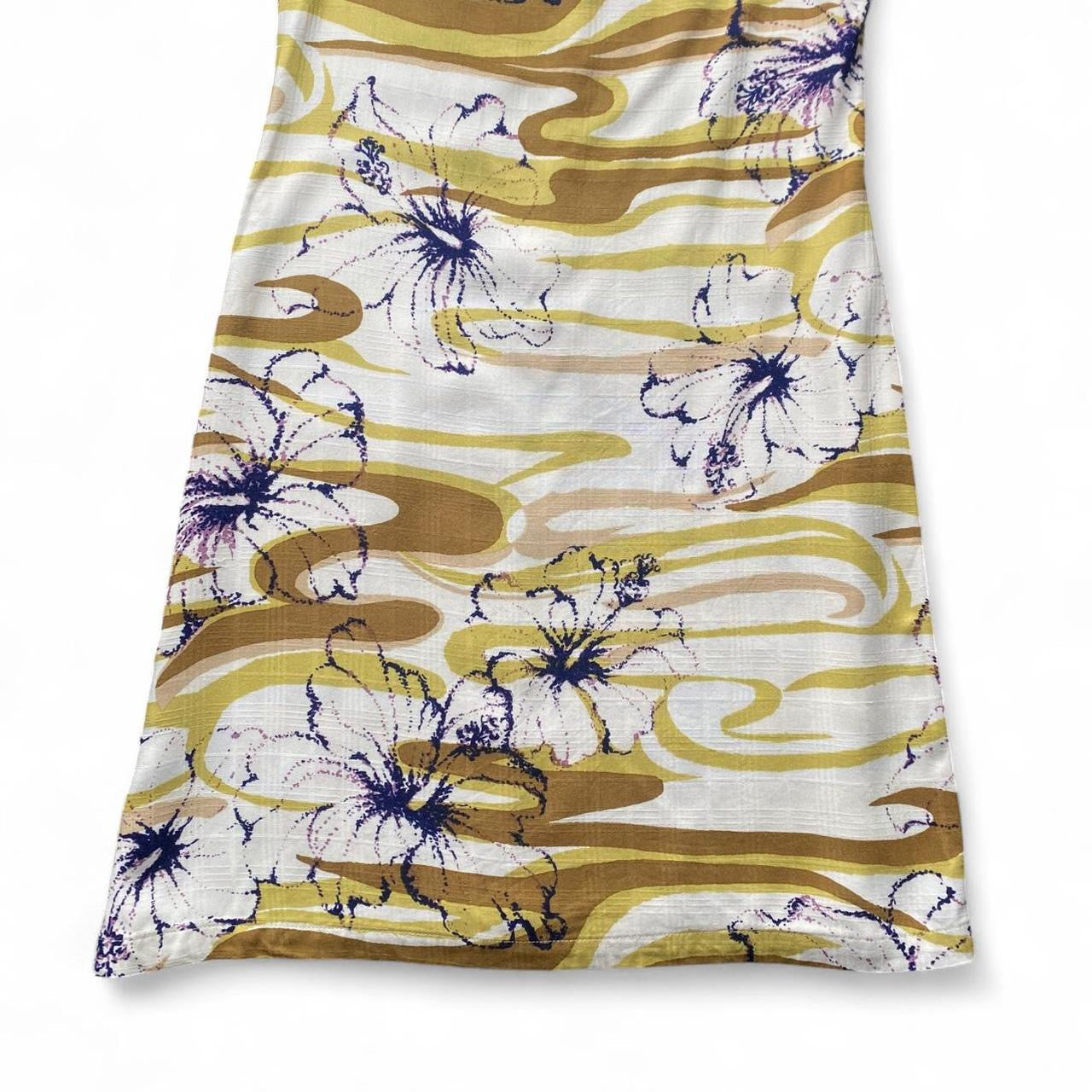 Vintage 60s style swirl floral mini dress