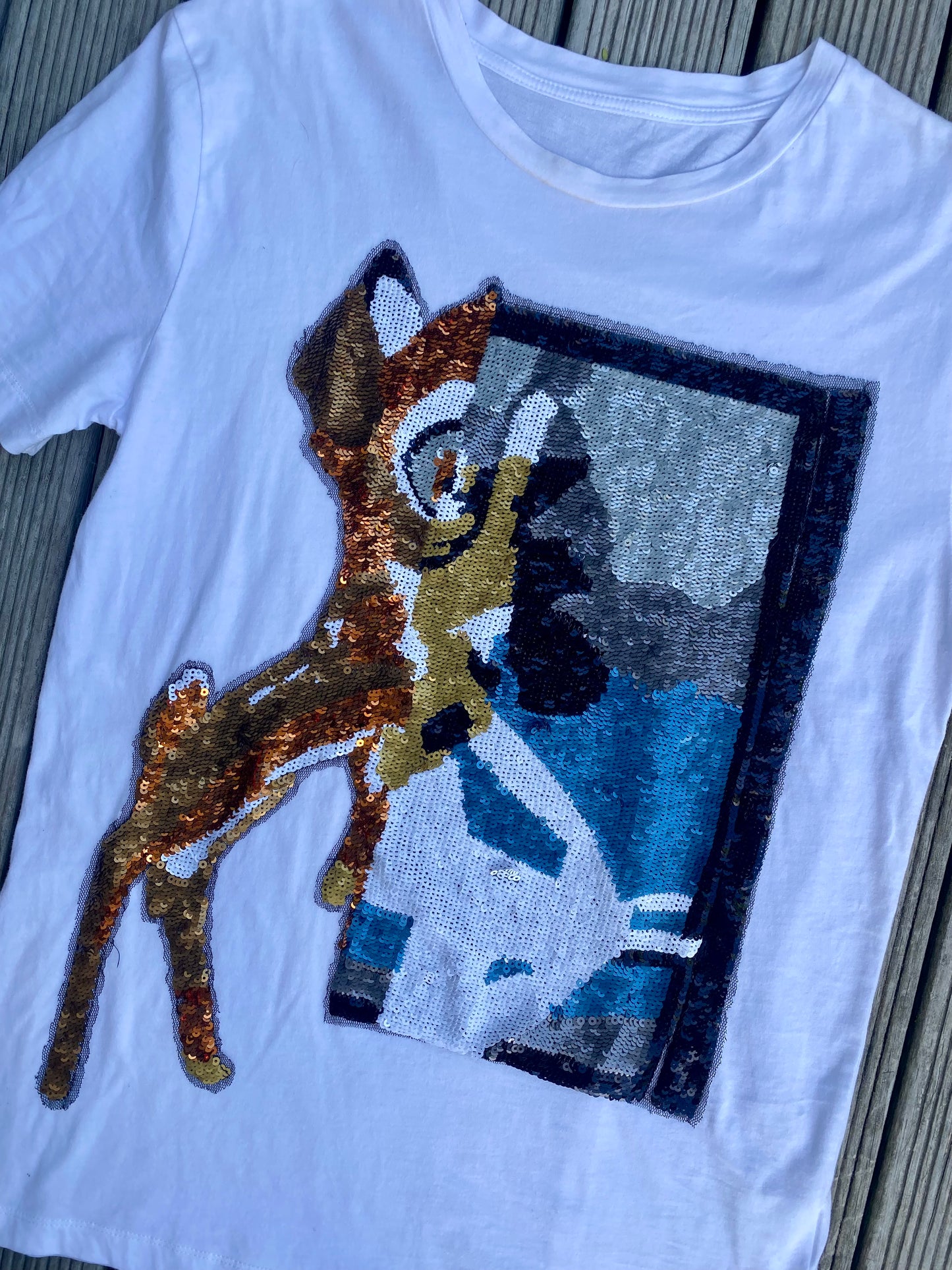 The Coolest Sequin Bambi t-shirt