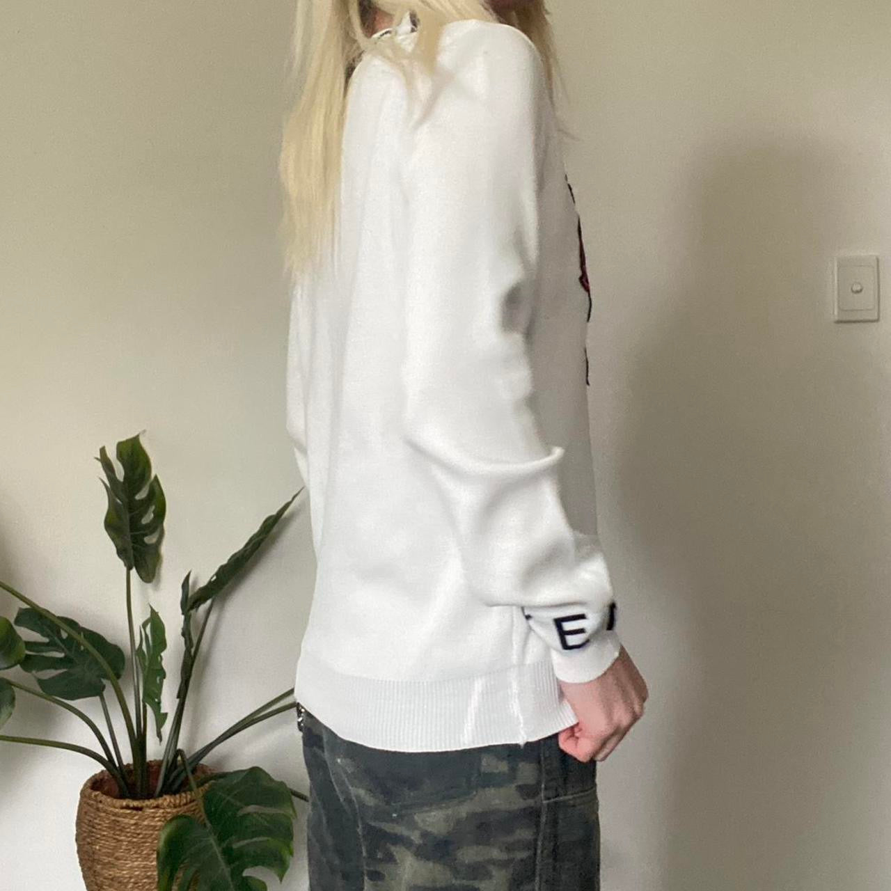 Sick Kenzo white embroidered tiger jumper