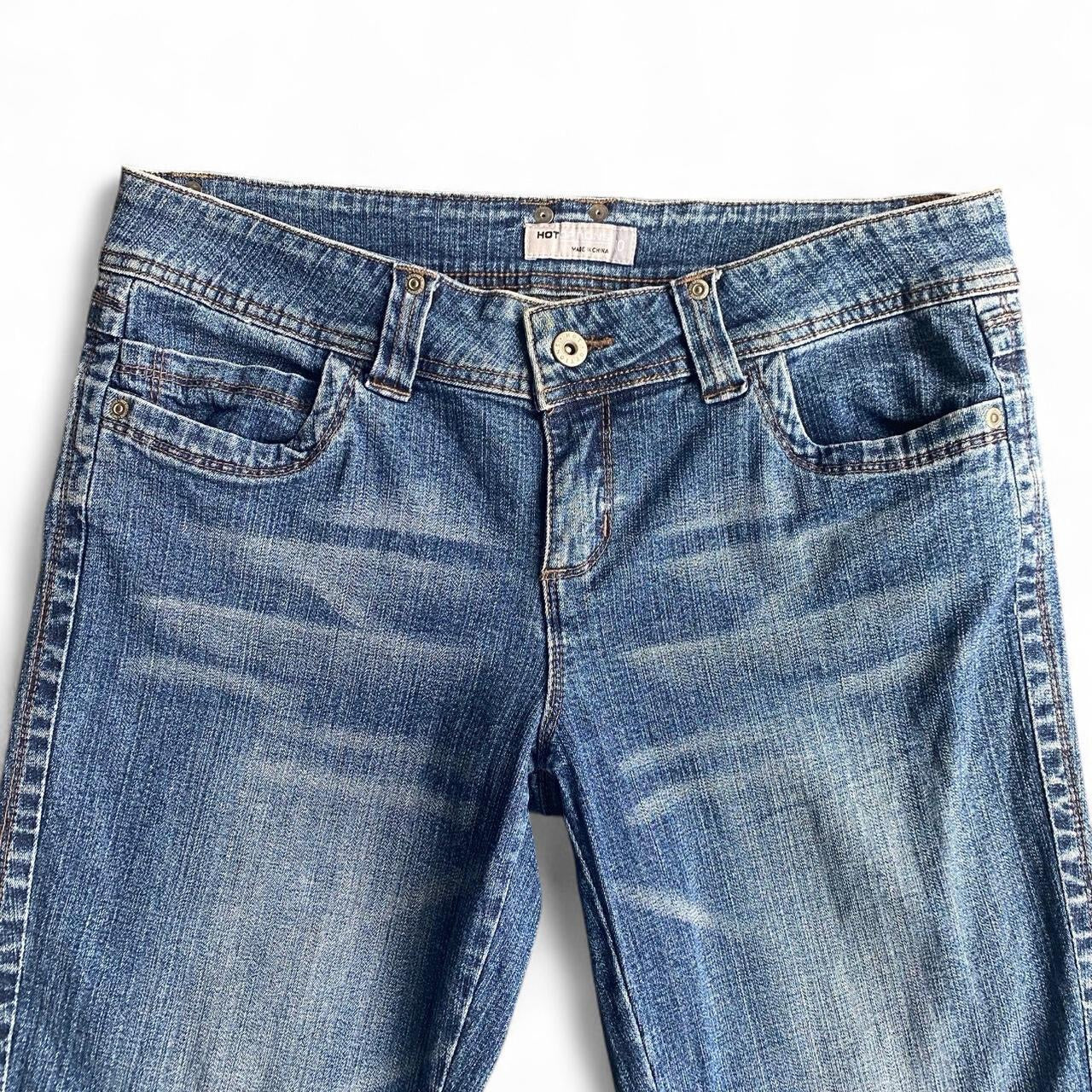 Y2K low rise 3/4 Blue Denim Jeans