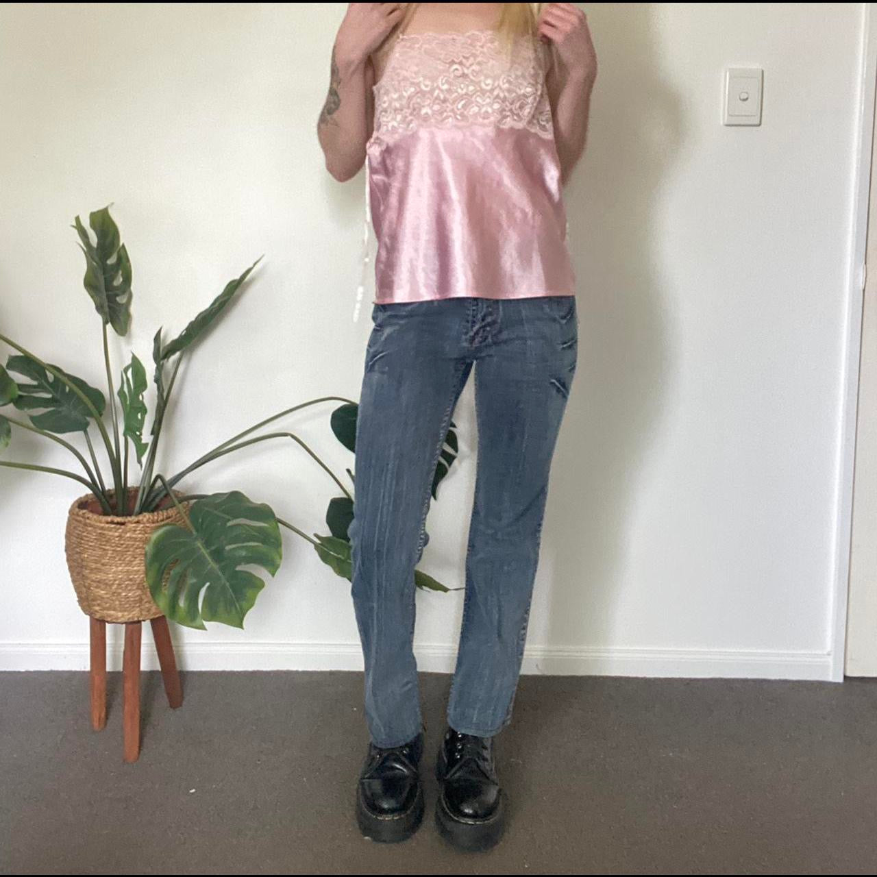Y2K Low rise blue flare denim jeans