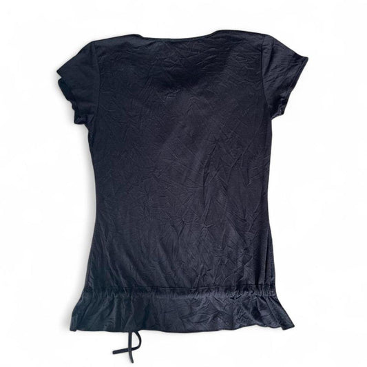 Boho v neck tee with embroidery