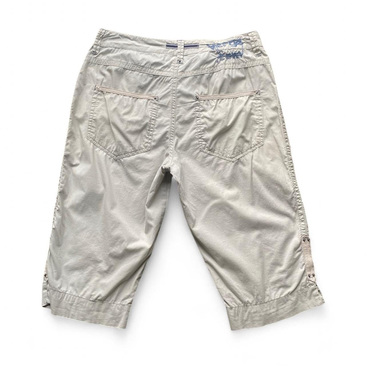 Y2K verge beige 3/4 cargo shorts