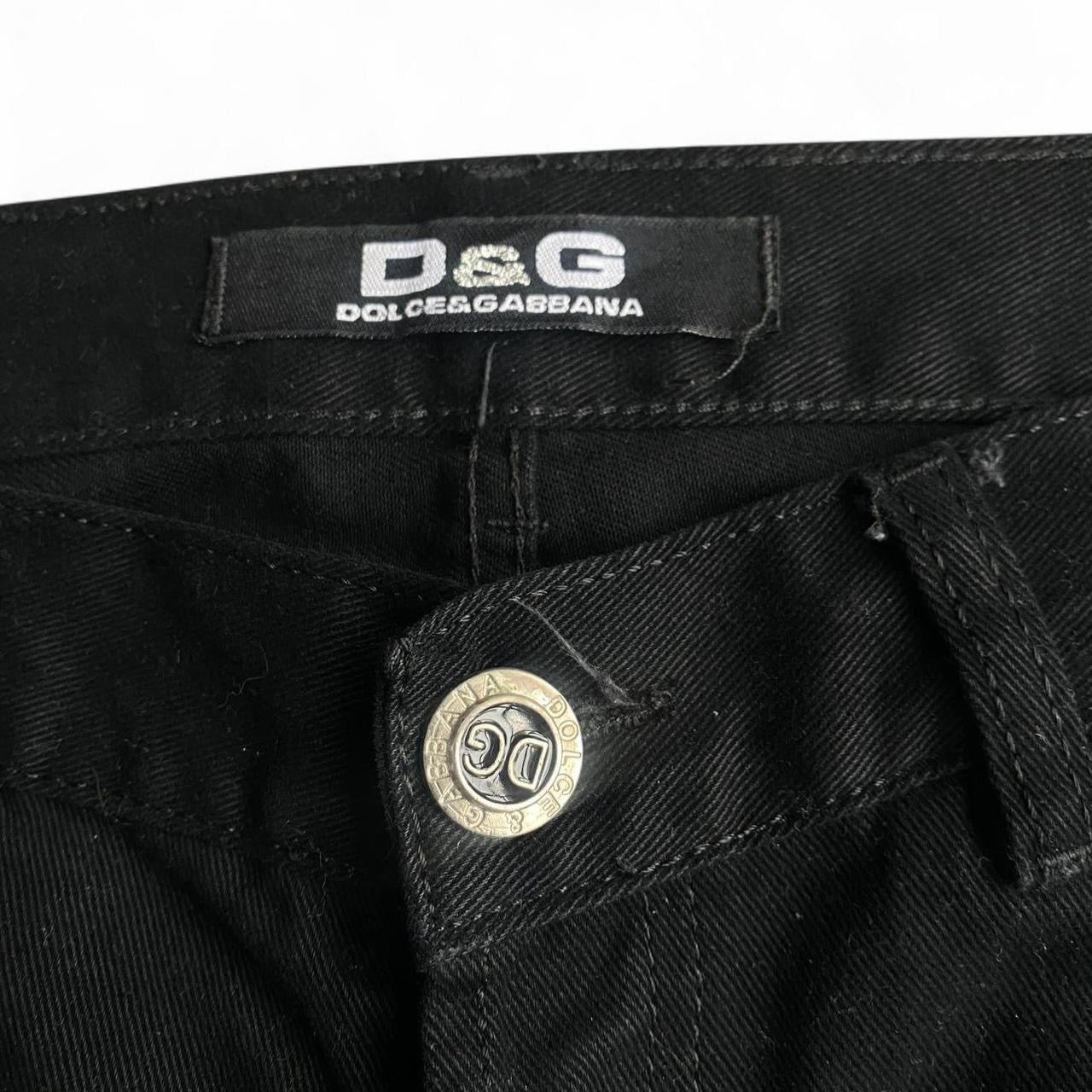 Vintage Genuine Dolce and Gabbana Low-rise Black Denim Jeans