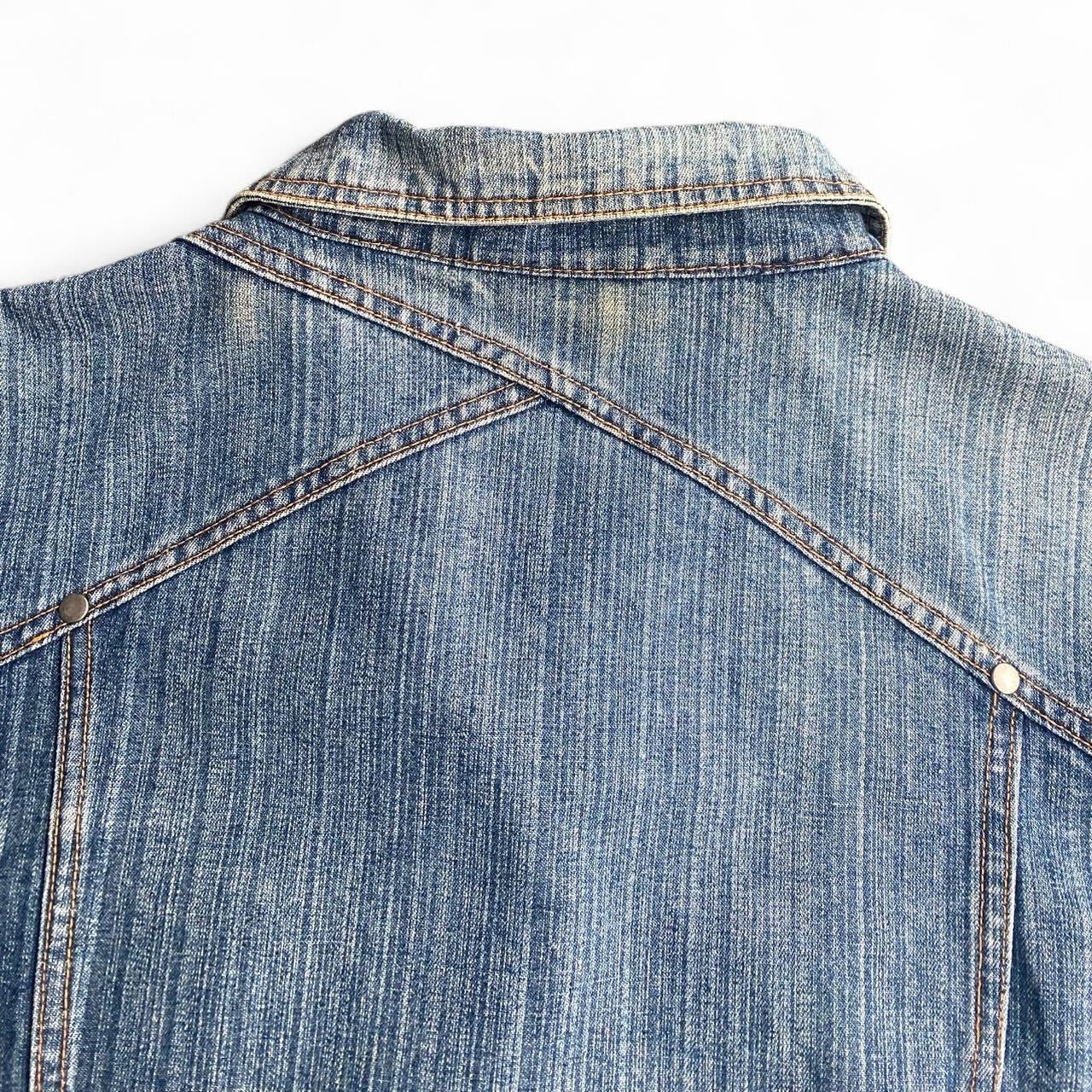 90s Vintage blue denim jacket