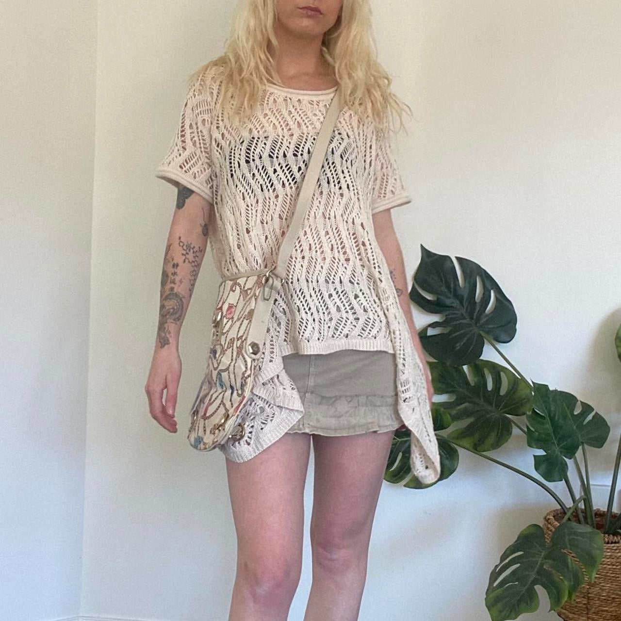 Beautiful Cream fairy crochet top