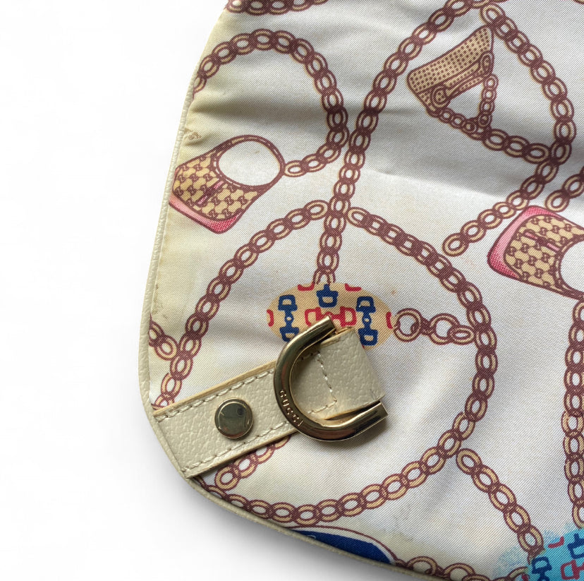 Amazing Y2K Gucci Cream charm print tote bag
