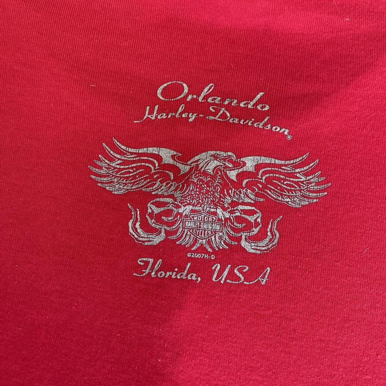 Vintage Red Harley Davidson Henley Longsleeve ❤️