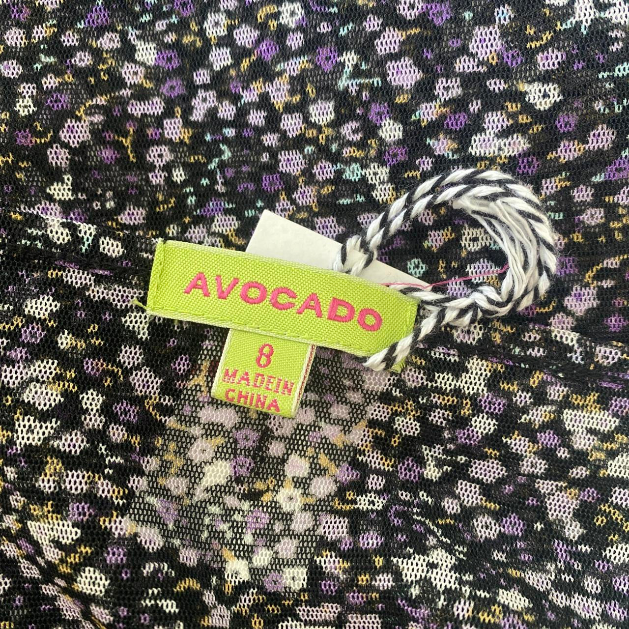 Y2K purple floral ruffle mesh top