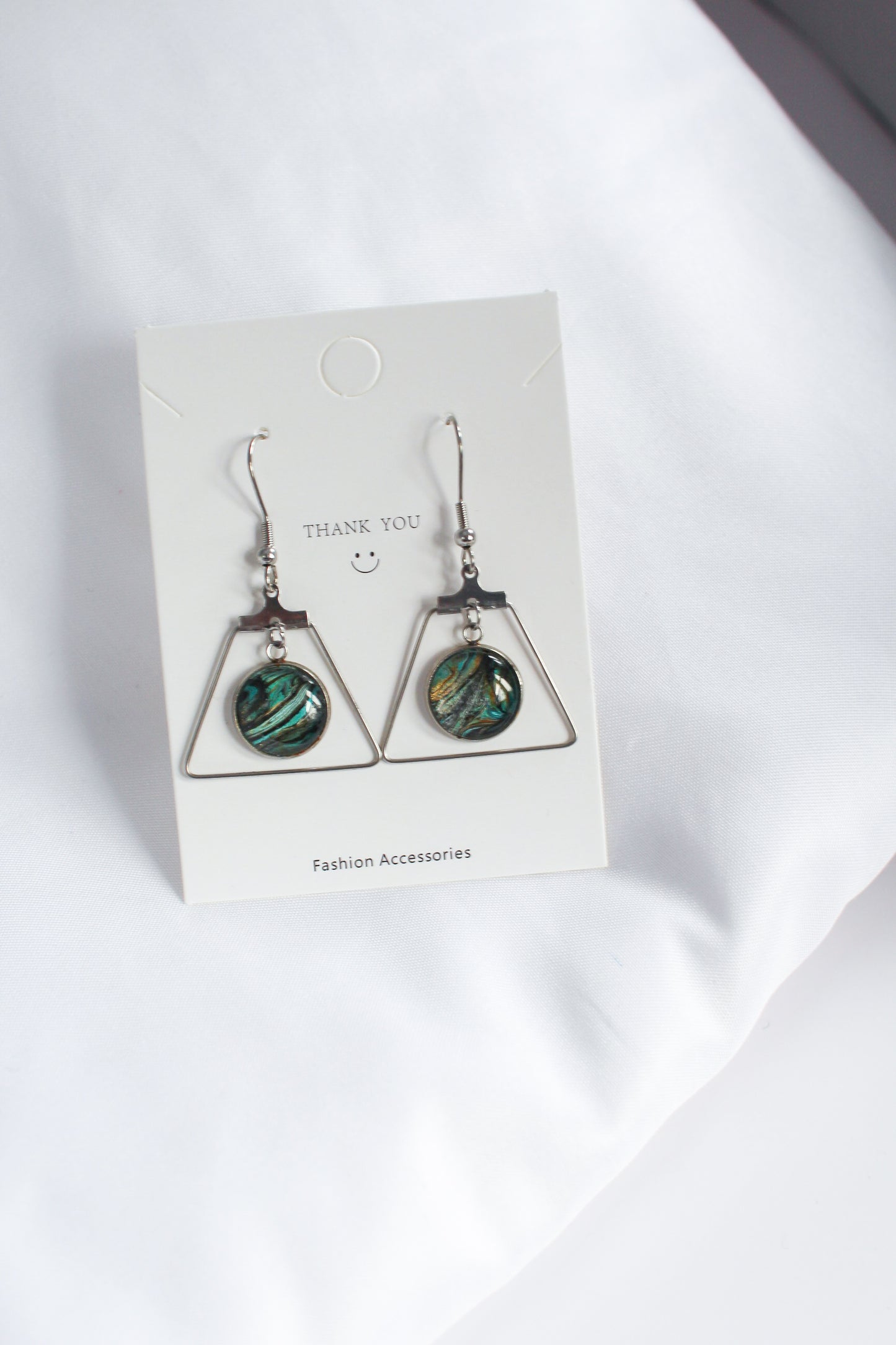Turquoise, Gold + Silver Earrings