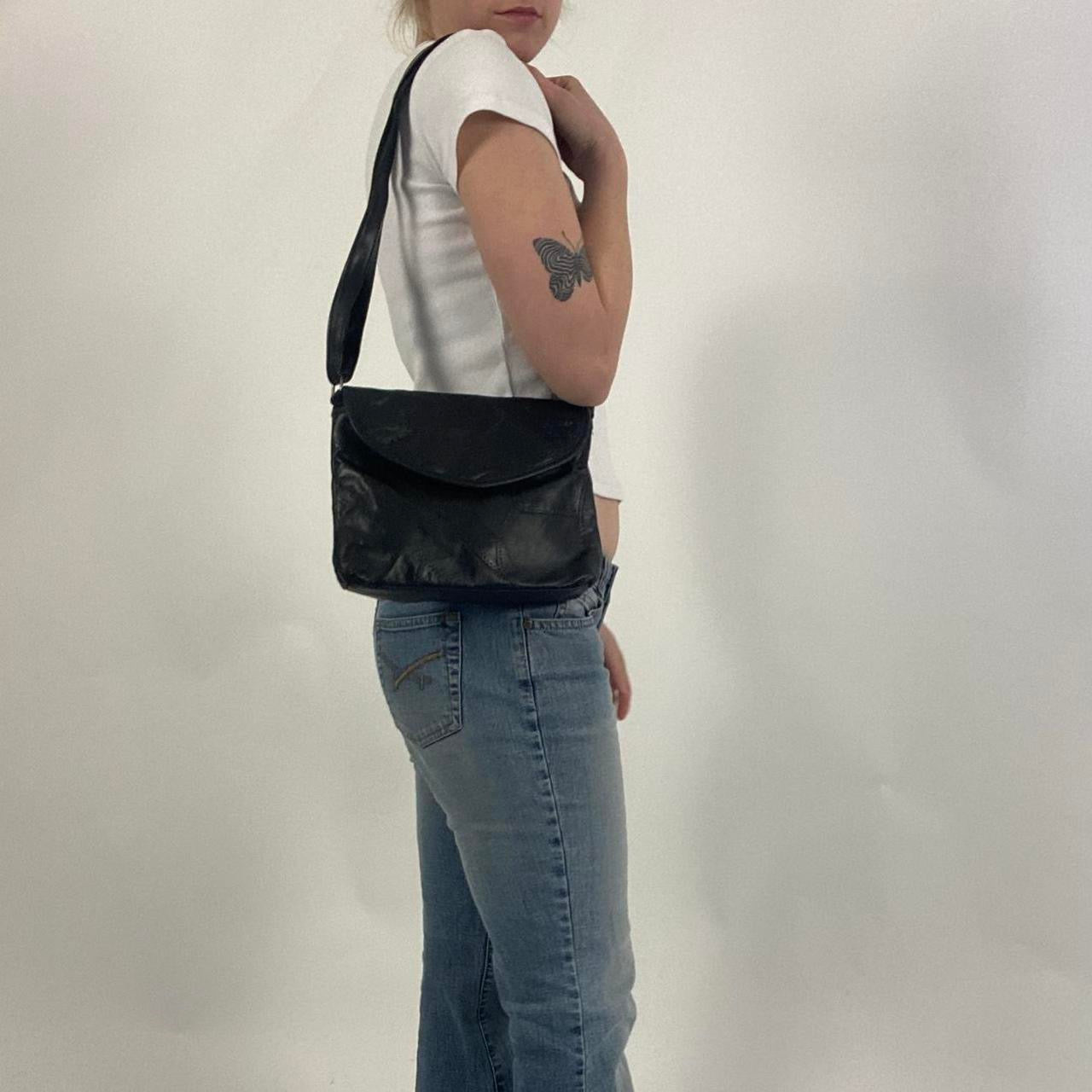 90s leather style hand bag