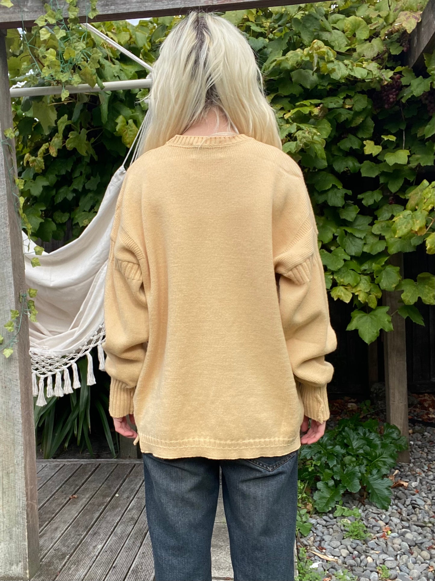 Cool Vintage Mustard yellow woollen sweater
