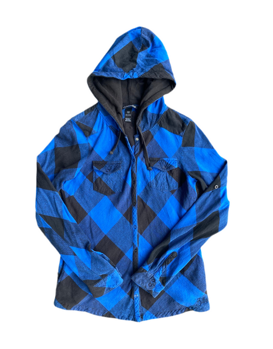 00s Billabong Blue Fannel Button up shacket