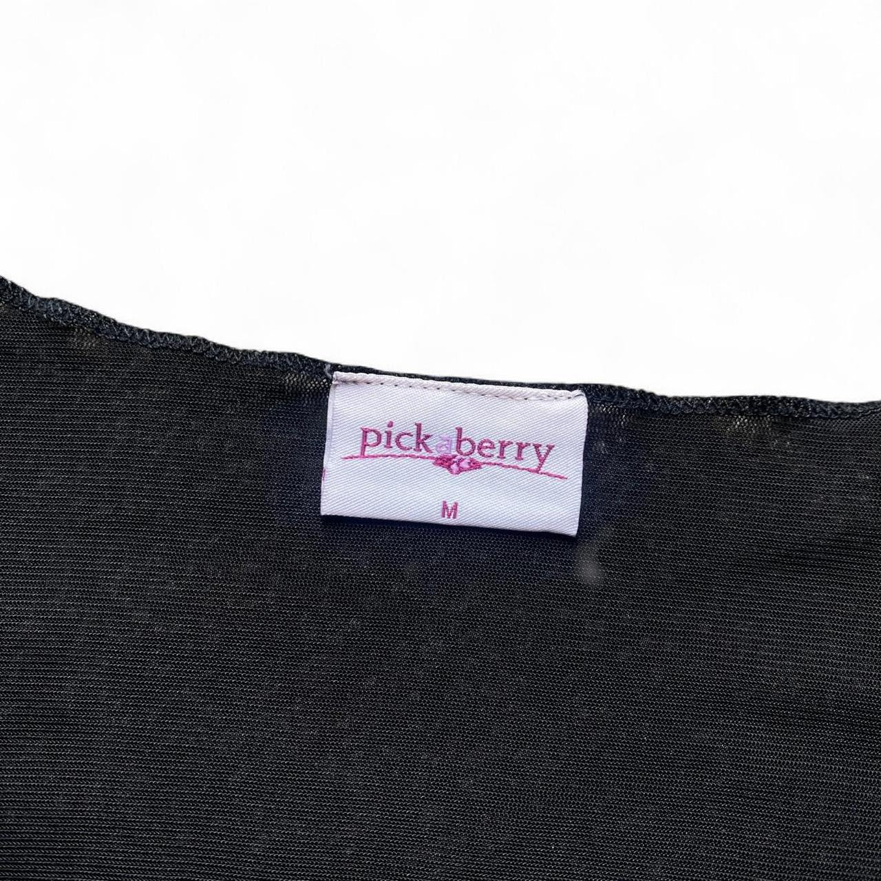 Black mesh tie-up cardigan