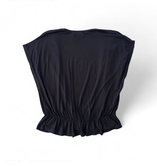 Black Hot Options cardigan with tie front detail