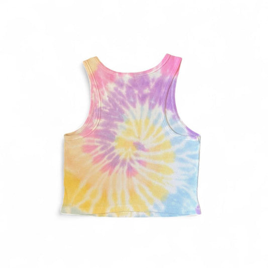 Pastel tie-dye tank top