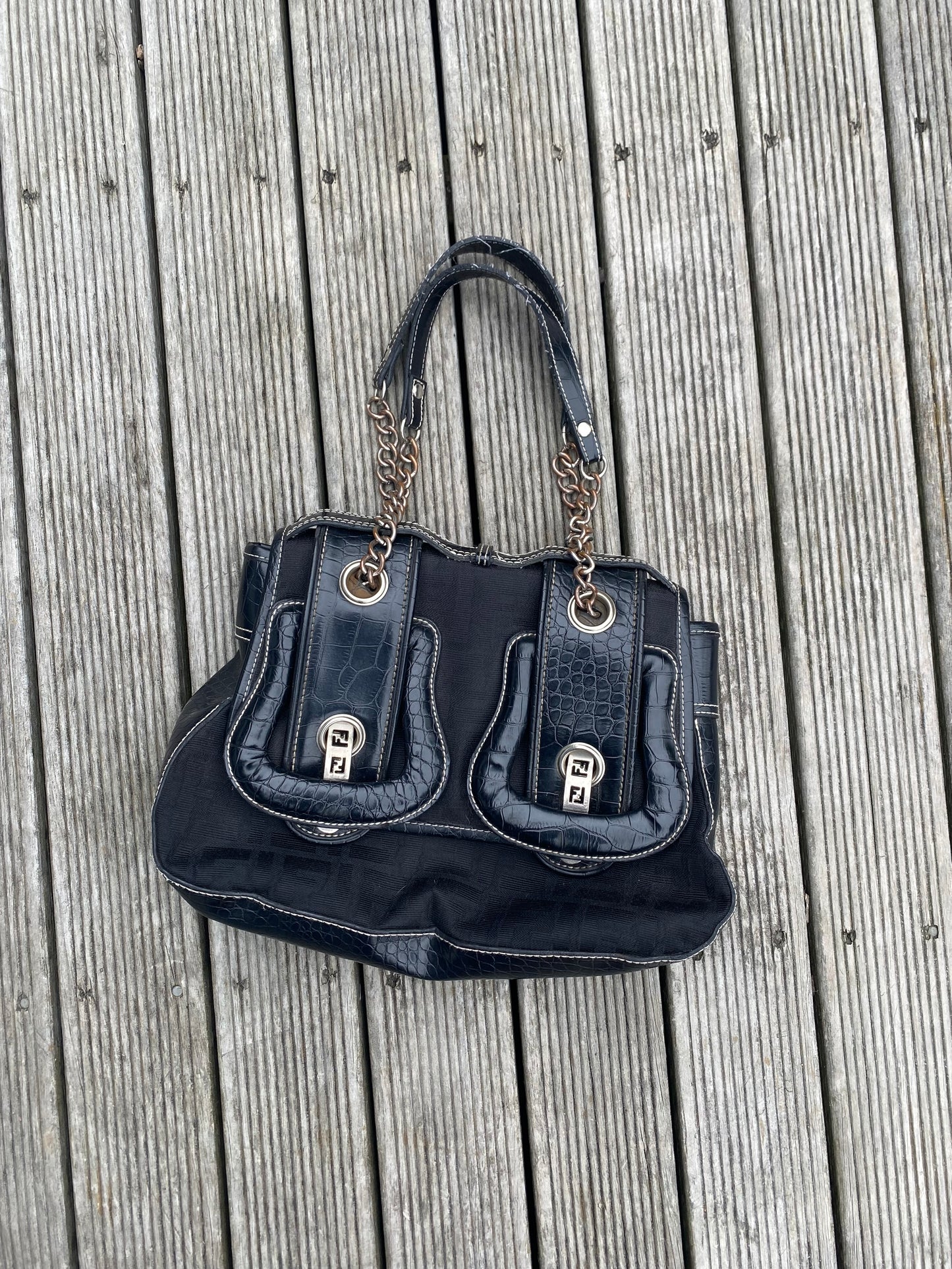 Bootleg Fendi Buckle shoulder bag