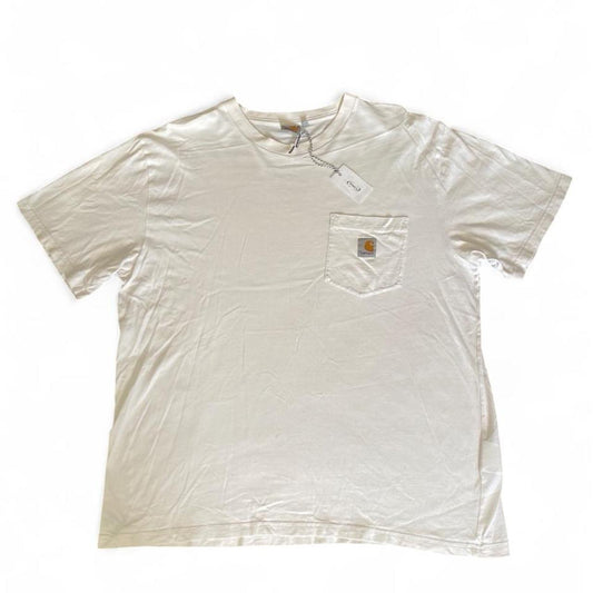 Carhartt white basic t-shirt with front pocket