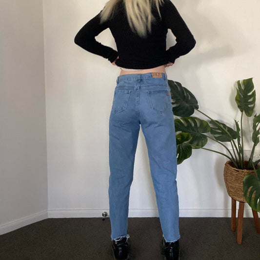 Vintage High waisted blue denim jeans