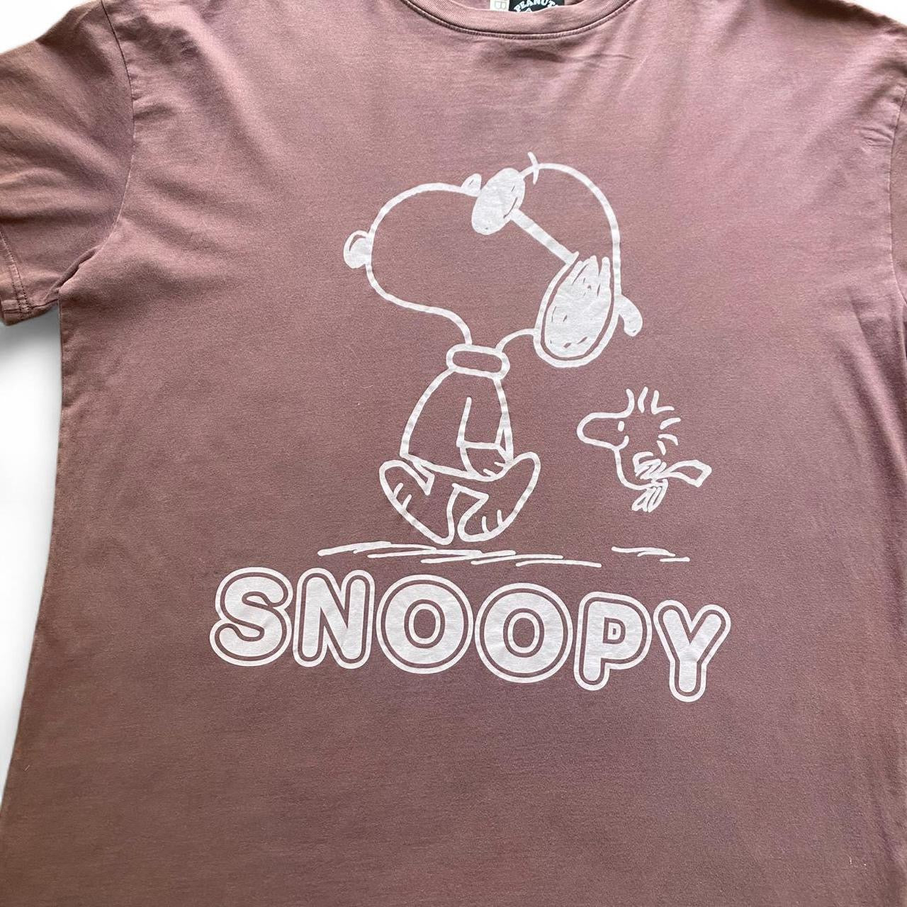 Faded Burgundy Snoopy cotton t-shirt