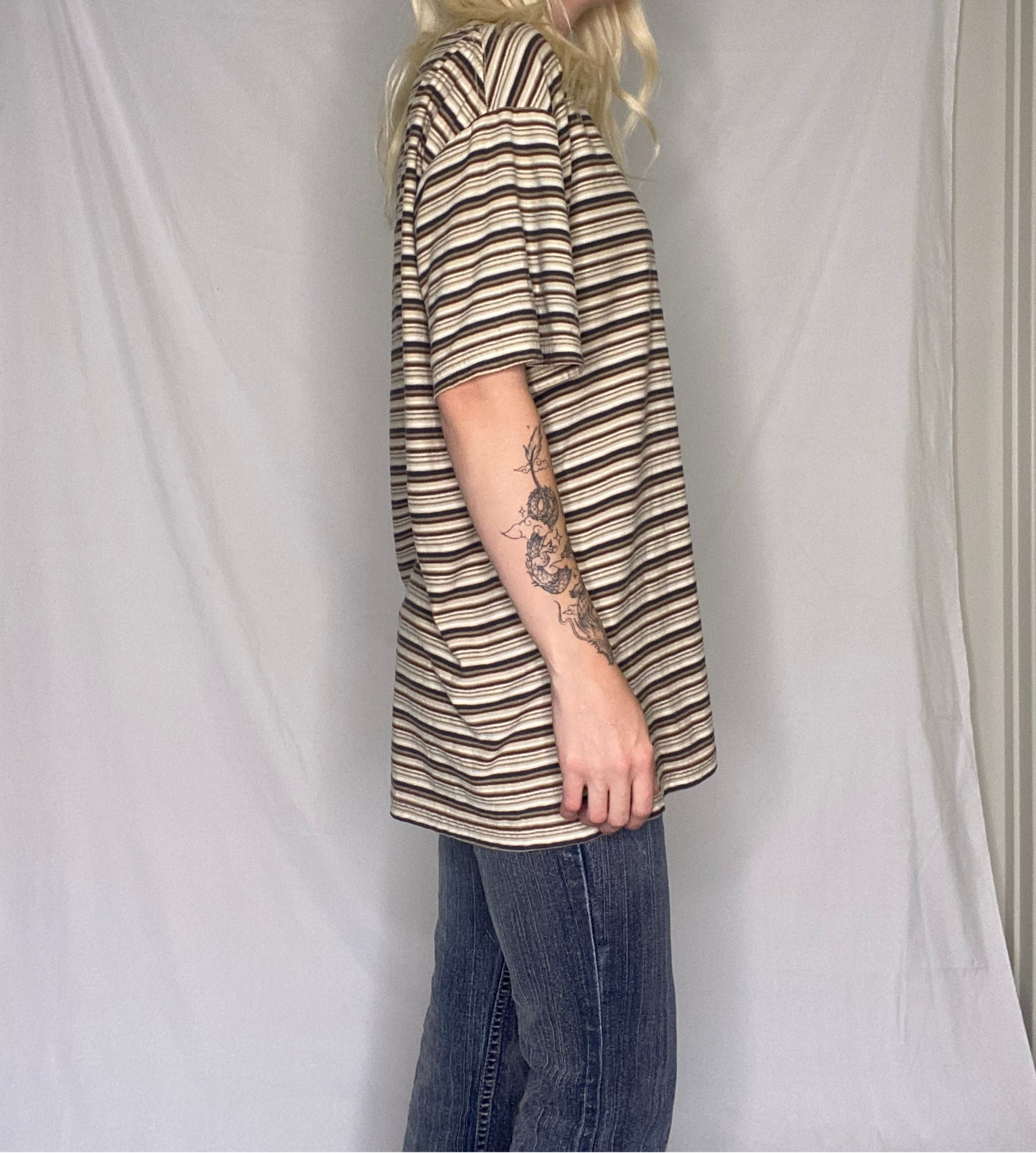 Vintage 90s striped cotton t-shirt