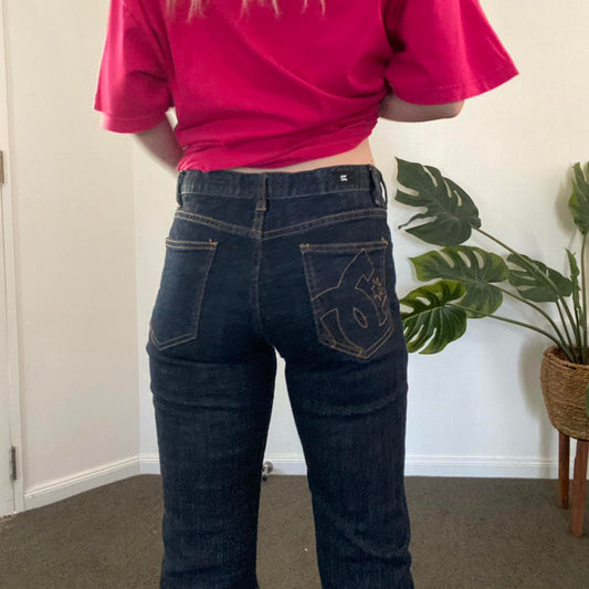 Y2K DC straight leg mid rise skinny jeans