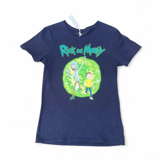 Navy Rick and Morty cotton T-shirt