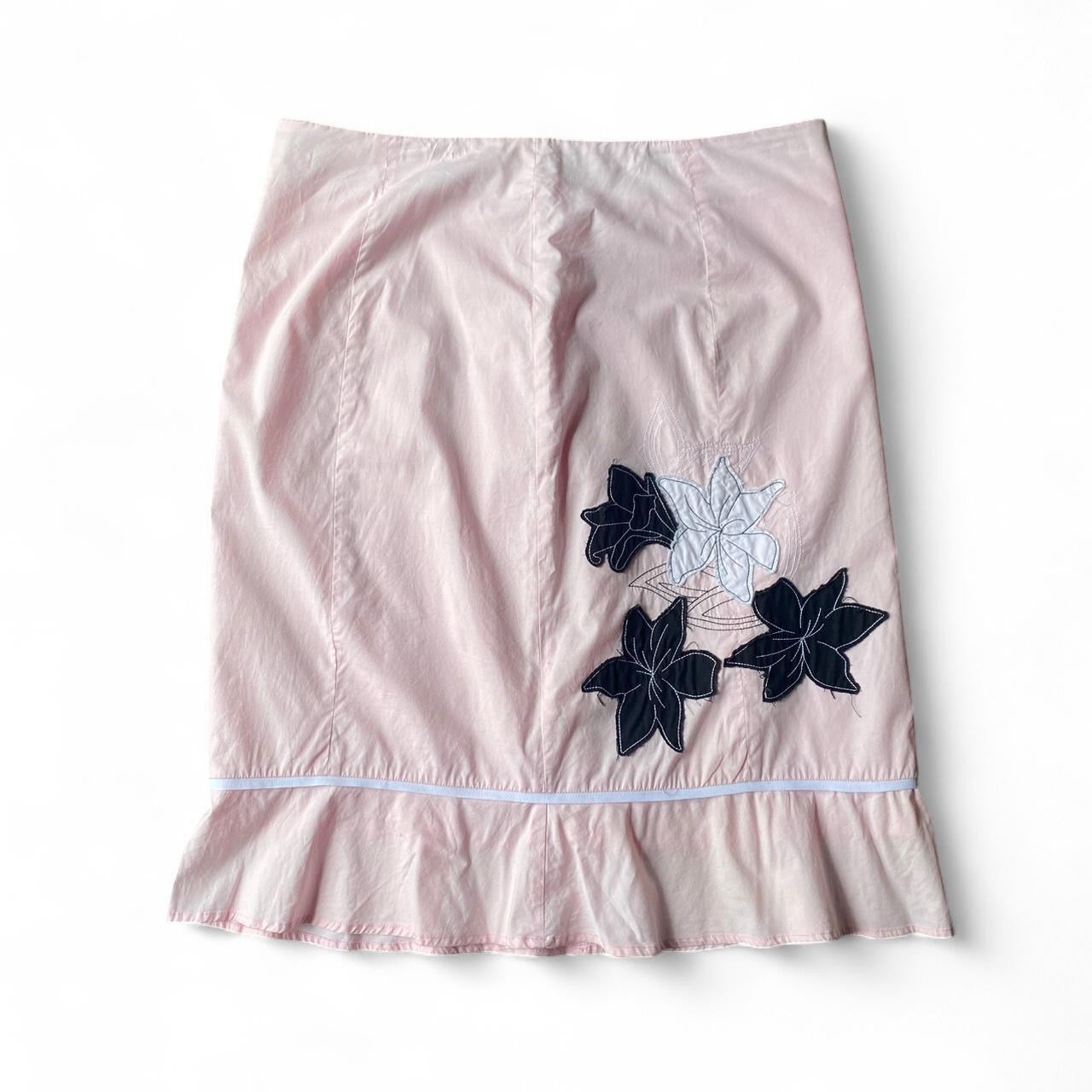 Vintage pretty pink midi skirt