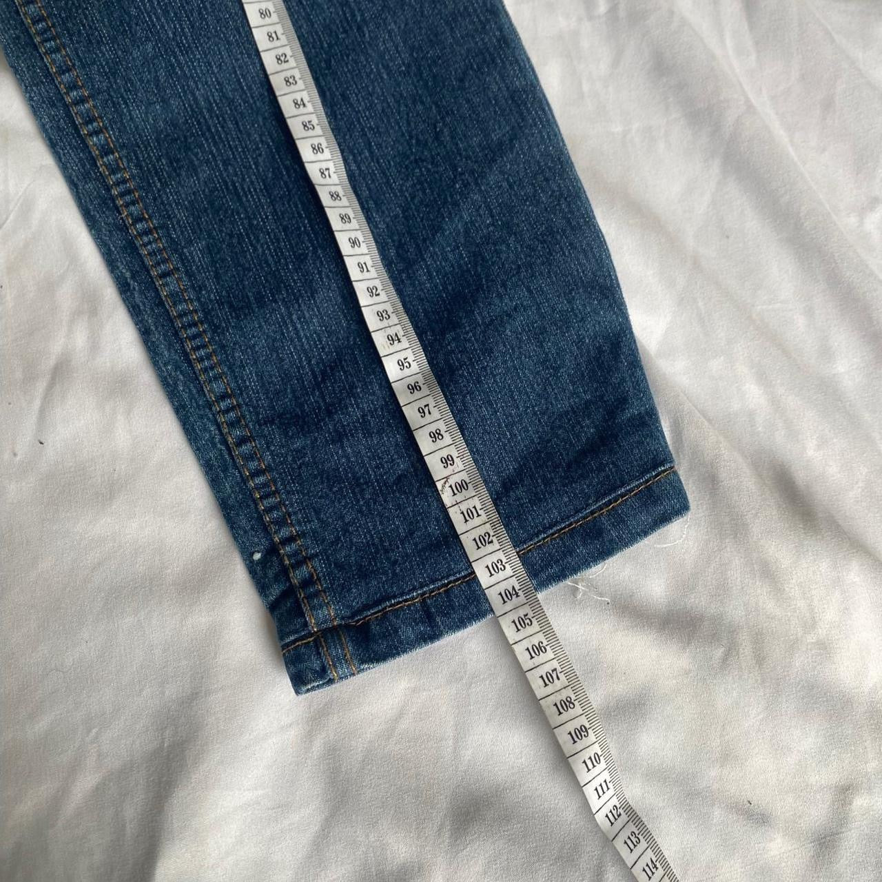 Y2K straight leg jeans with rhinestone details