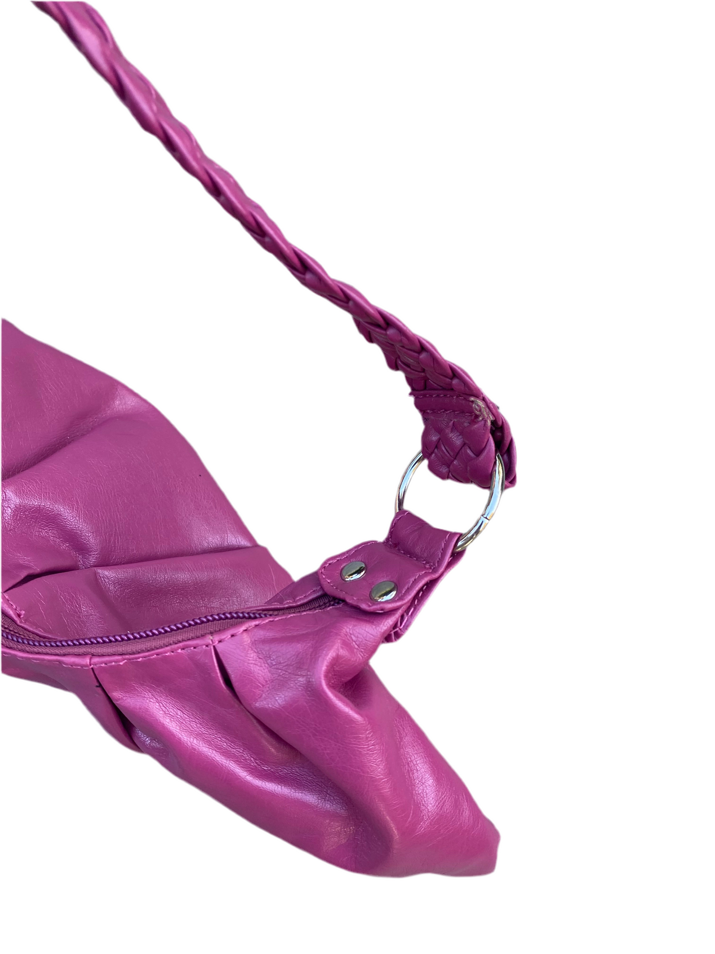 The cutest Y2K barbie pink ruched mini bag