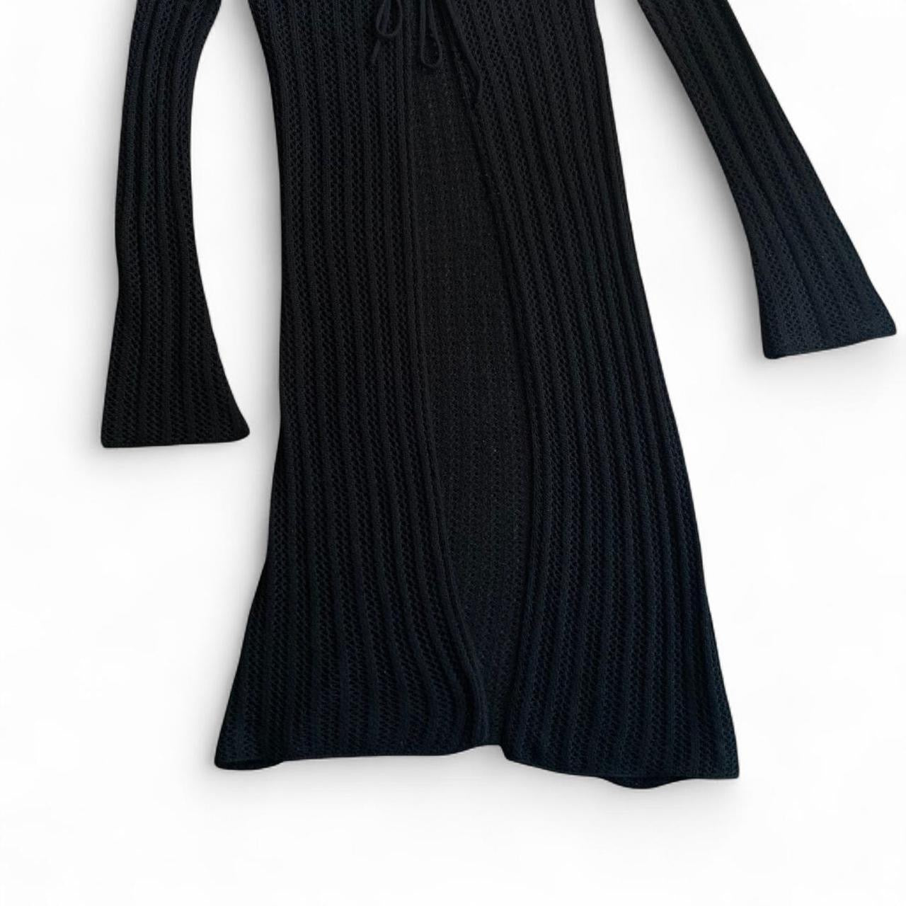 Black Garage knit tie up cardigan