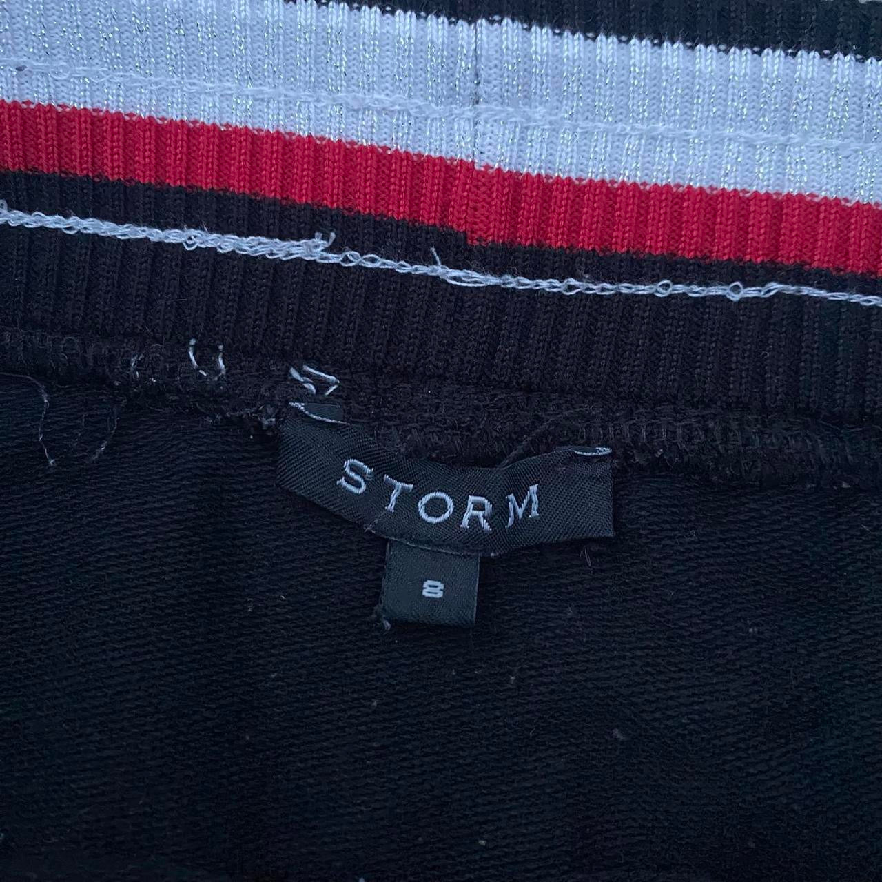 Black storm skirt with drawstrings