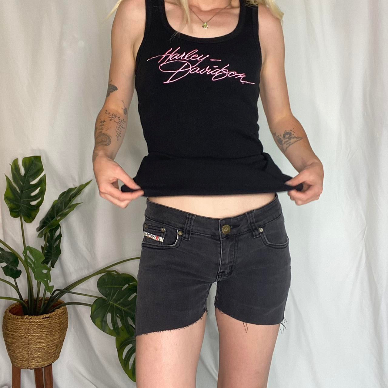 Vintage Diesel re-worked denim shorts