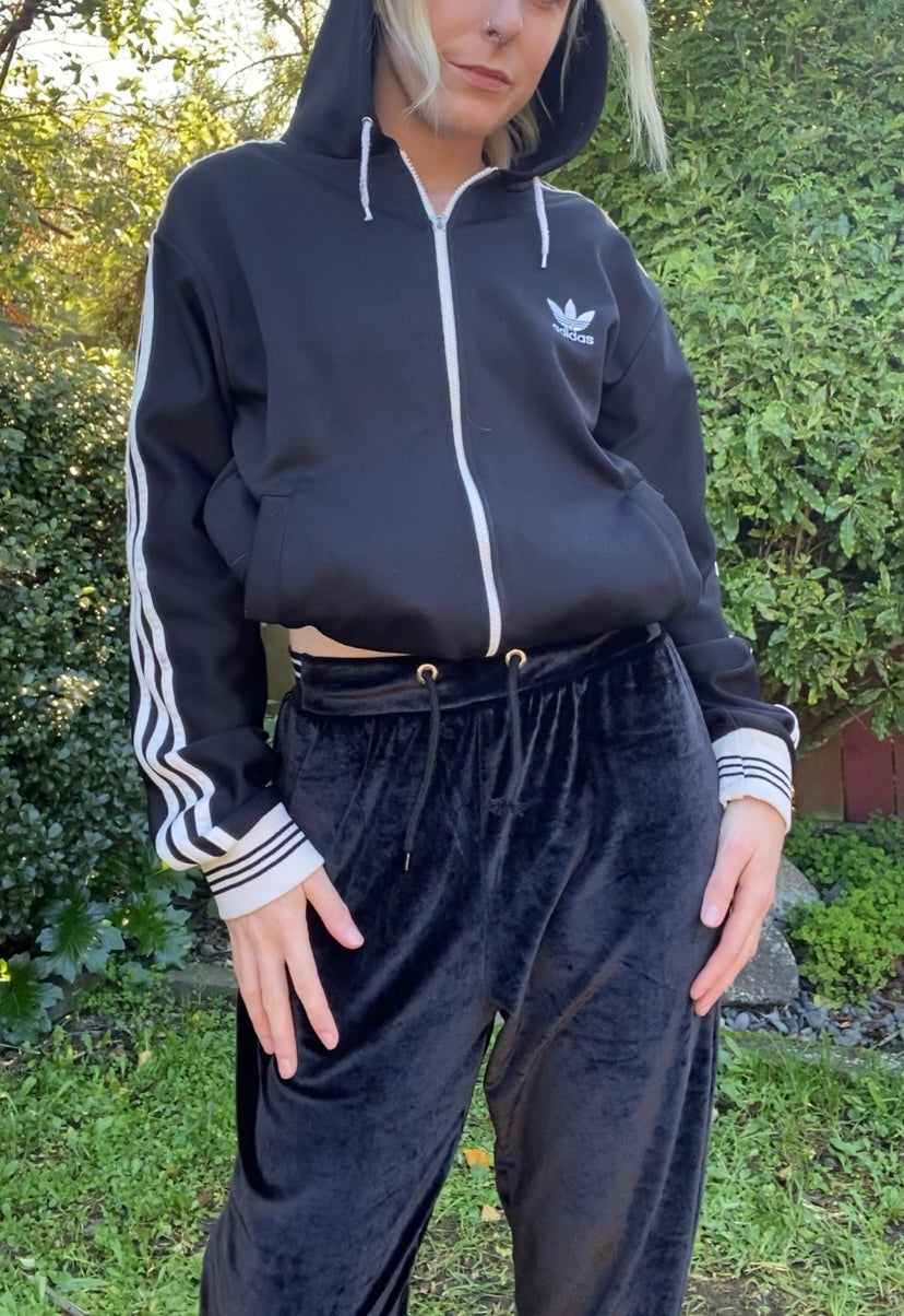 Velvet Black High-waisted sweatpants