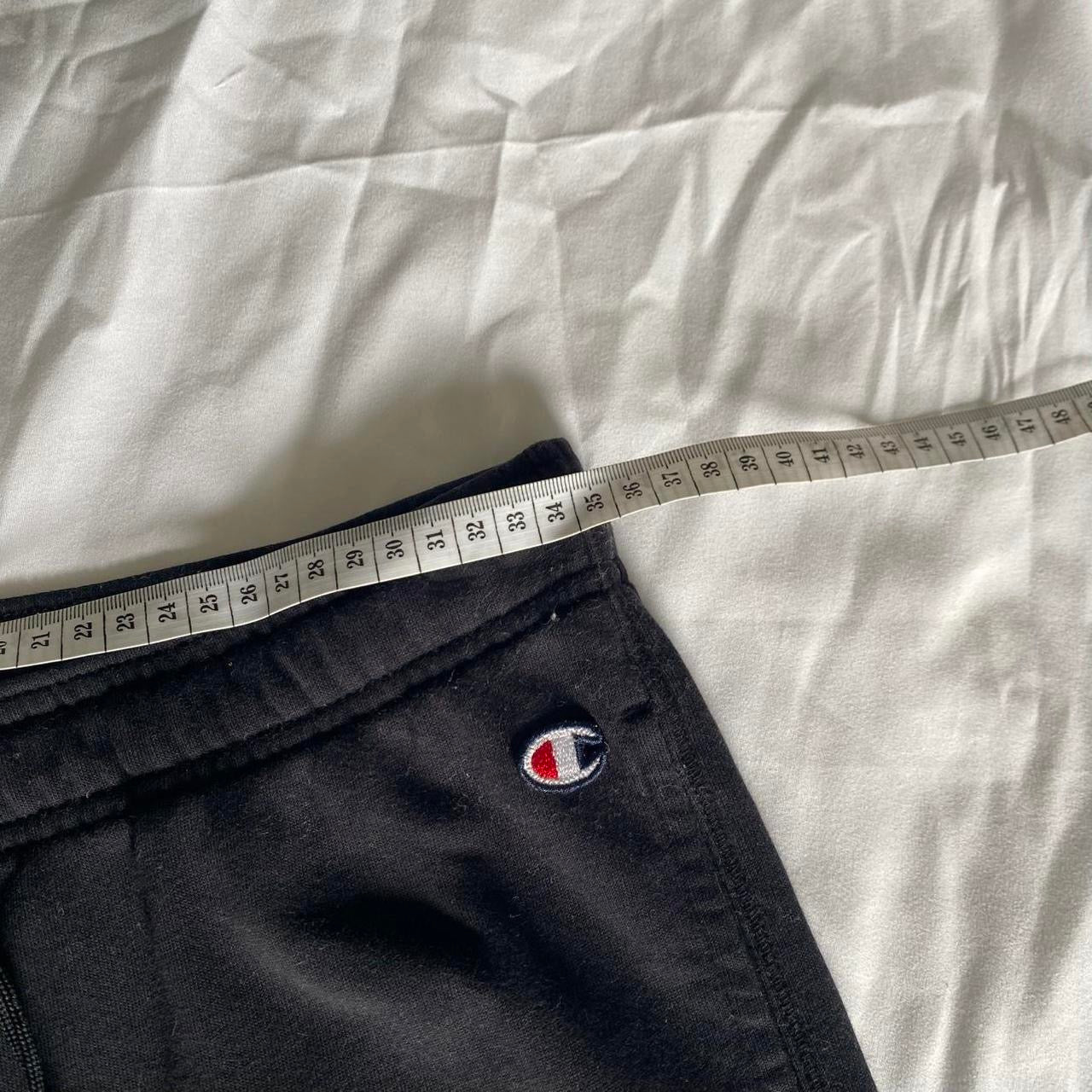 Champion black sweatpants with cute pink logo