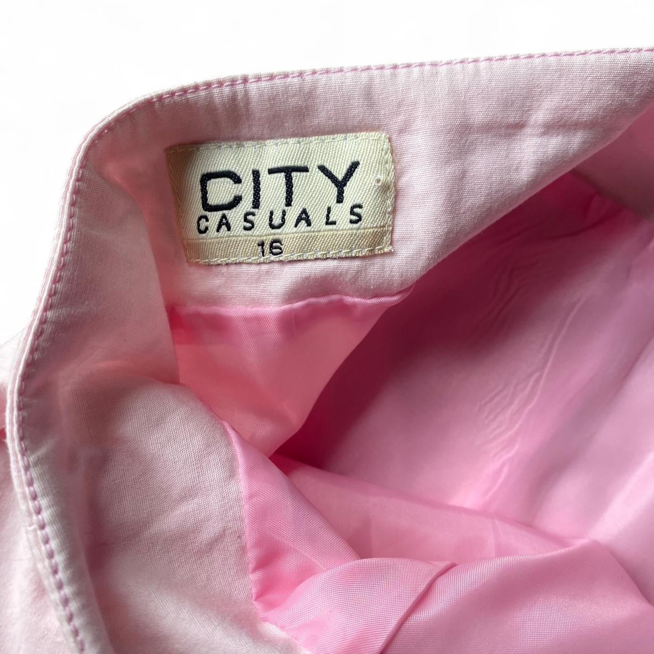 Vintage pretty pink midi skirt