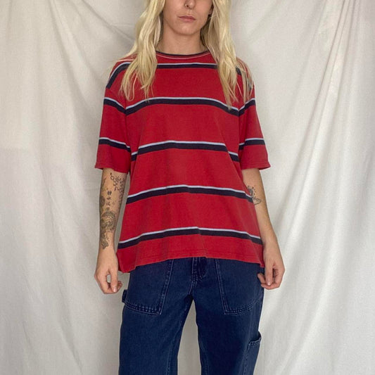Red striped Blue Harbour t-shirt