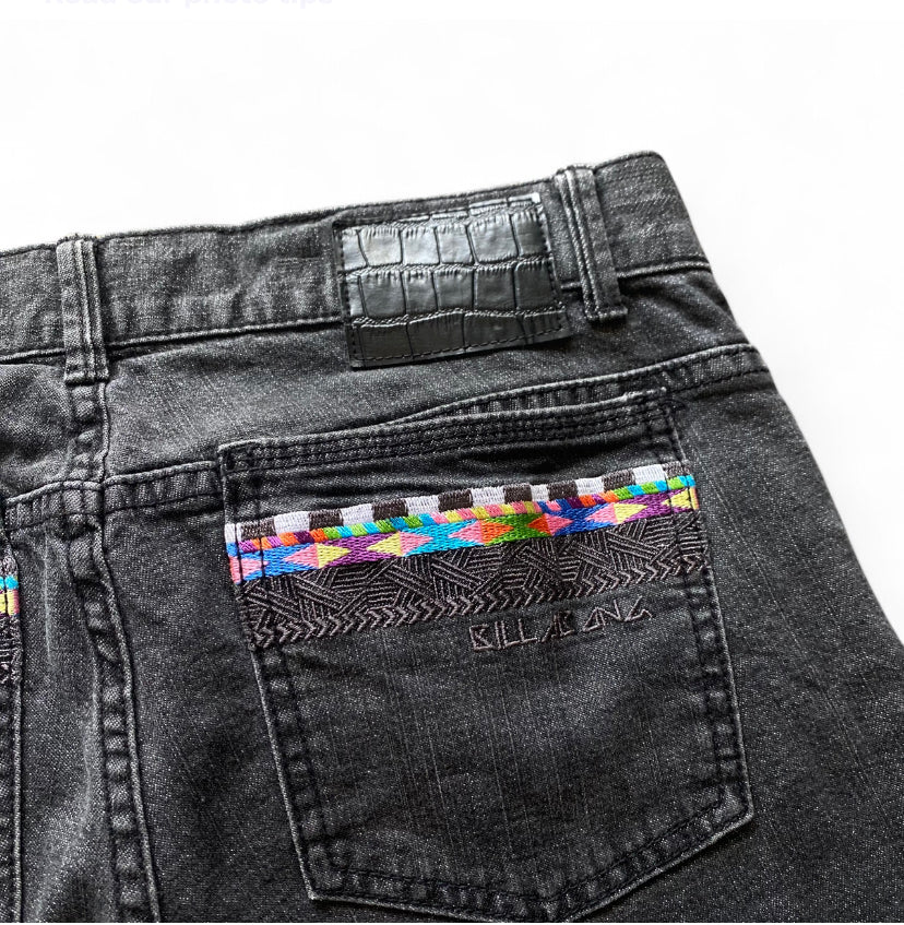 Billabong Black Denim Jorts