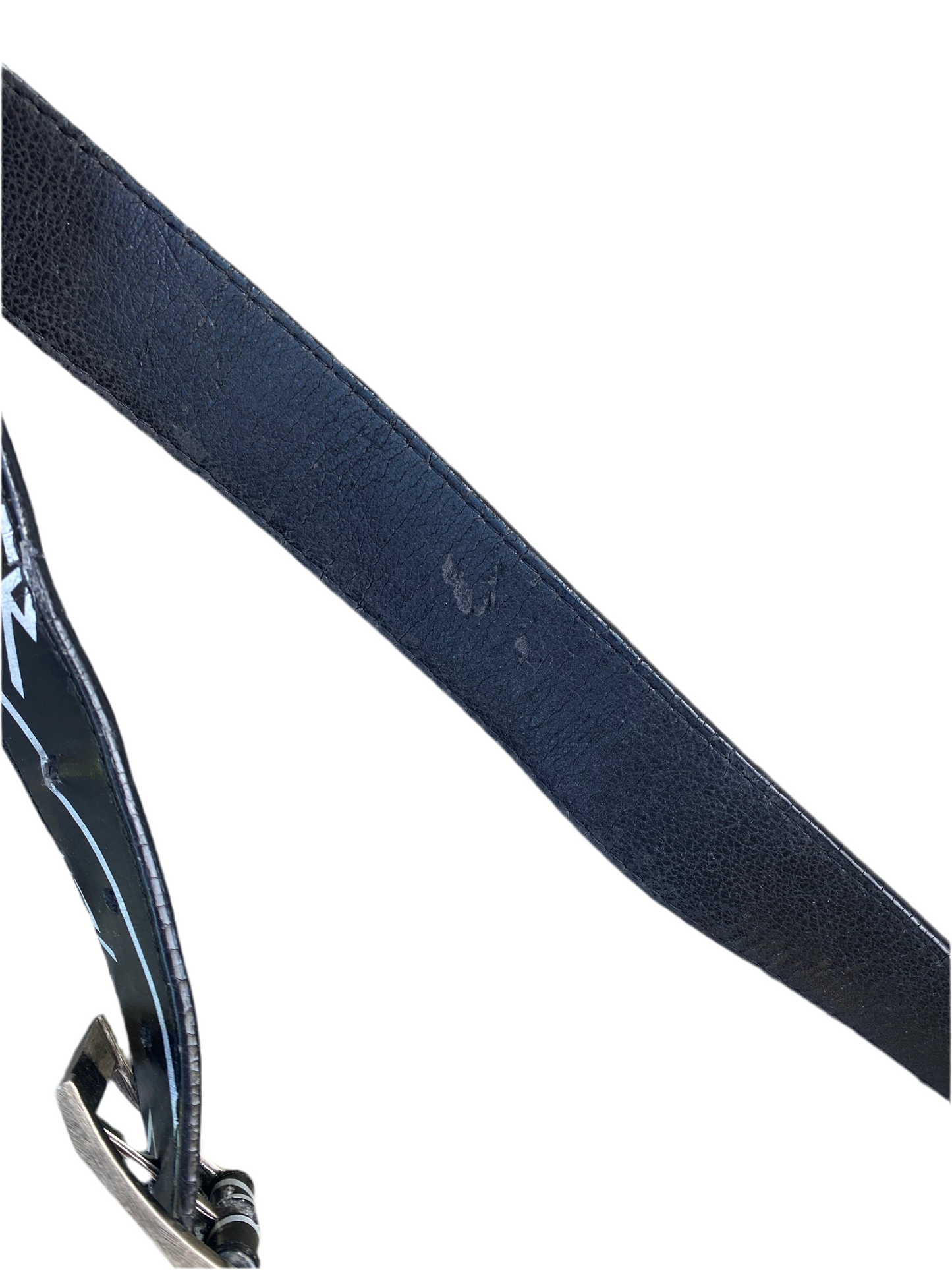 Y2K Quicksilver black and white printed belt