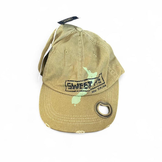 Sick NZ khaki cap with bottle opener!