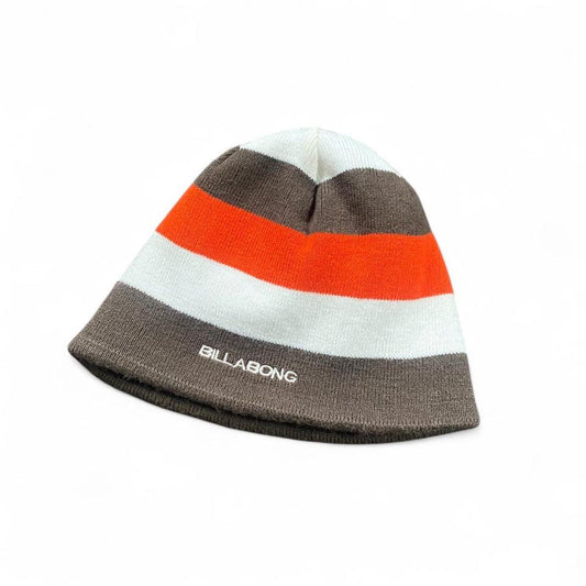 00s Billabong multicoloured striped beanie