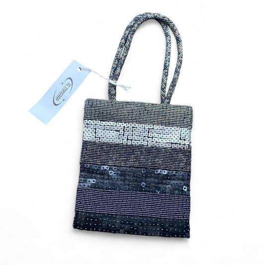 Gorgeous Y2K stripe beaded mini bag