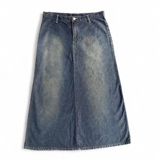 Vintage 90s denim maxi skirt