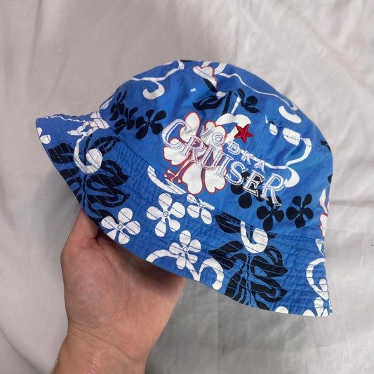 Vodka Crusier Hawaiian print reversible bucket hat