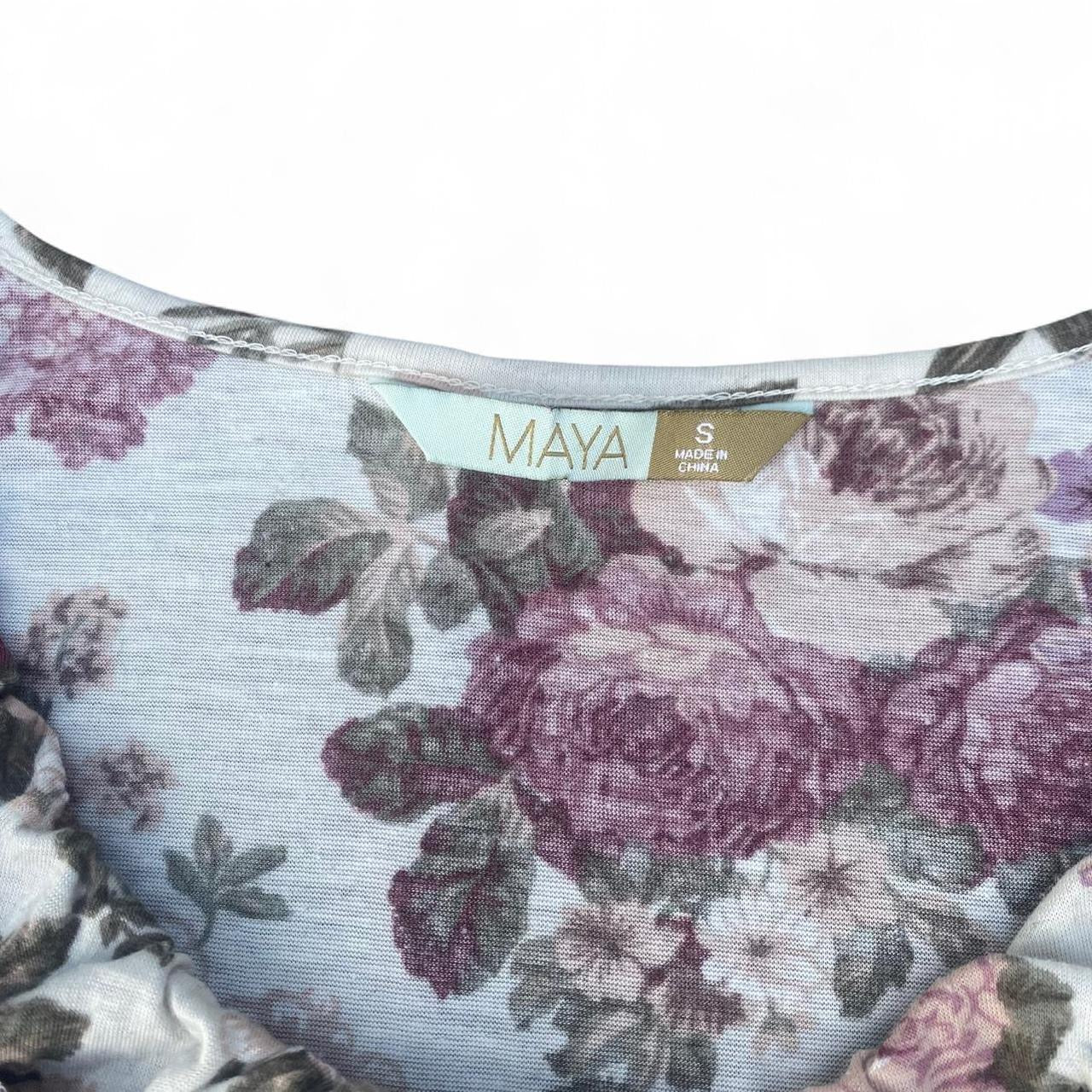 Vintage style rose print ruffle mini dress