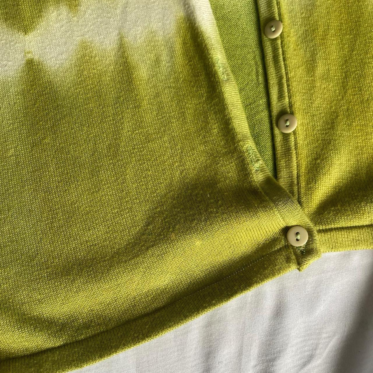 Green/White Tie Dye Cardi + tank top set