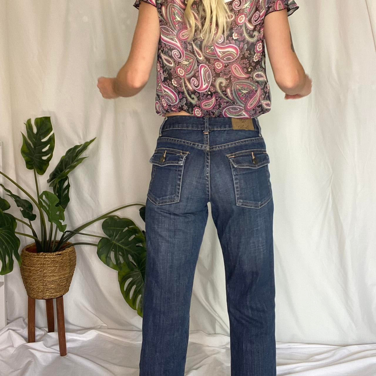 Y2K mid rise straight leg denim Jeans