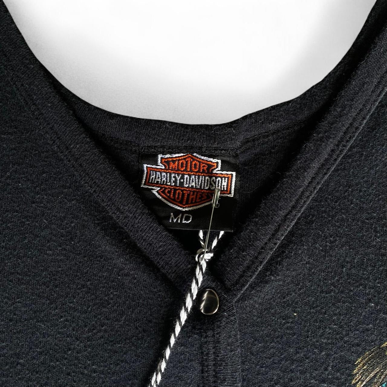Y2K Harley Davidson Eagle button up tank top