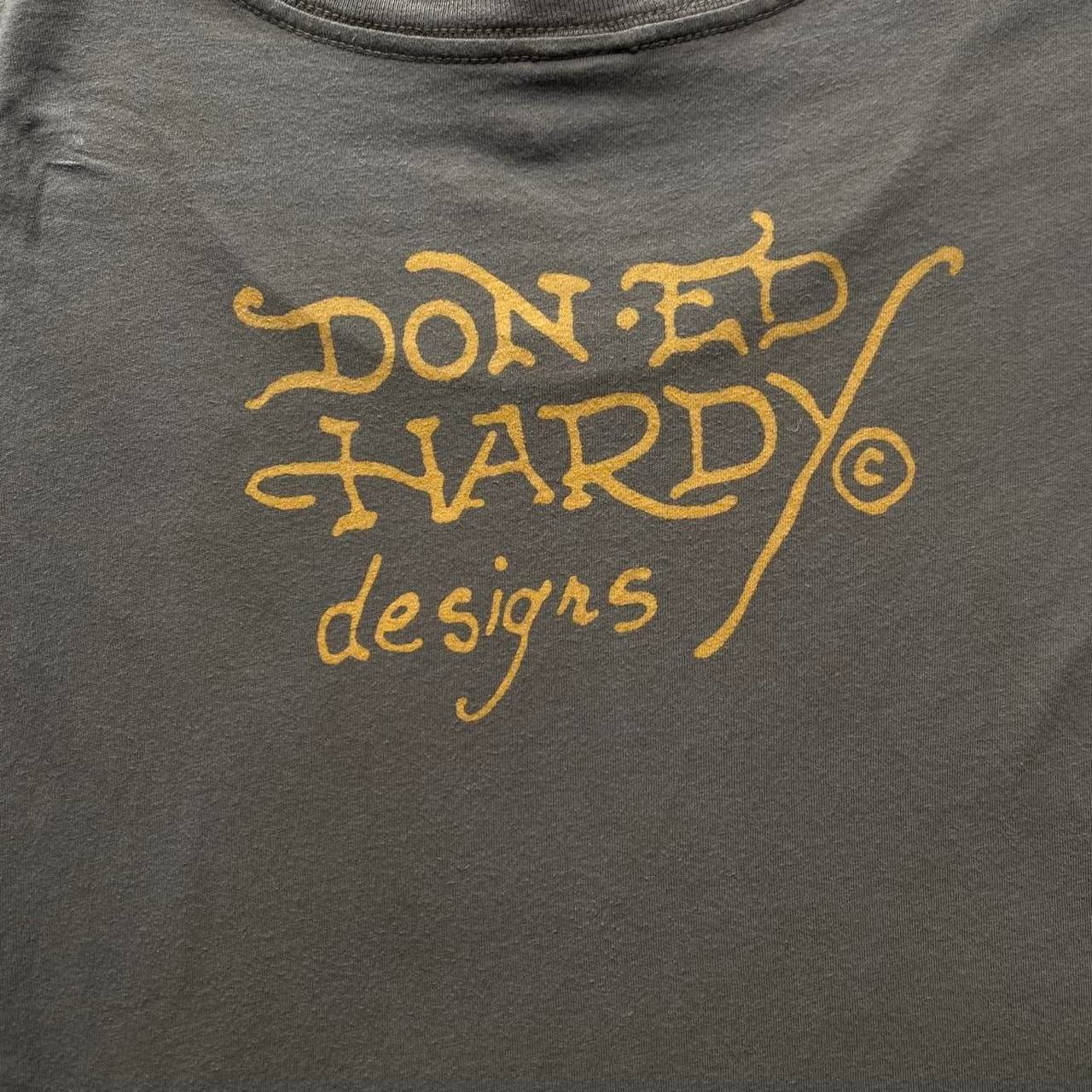 Khaki Green Ed Hardy Skull tee