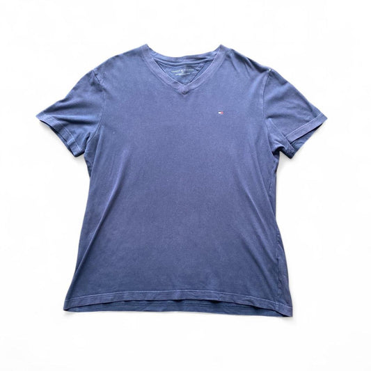 Navy Blue Tommy Hilfiger V-Neck cotton t-shirt